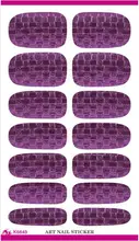 Move new second generation water make-up version of Mystic jewelry purple stone nail art nail stickers from Nail Polish K5643