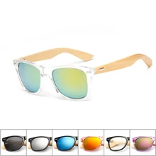 16 color Wood Sunglasses Men bamboo Women Brand Designer Mirror Sun Glasses Oculos de sol masculino 2016 Original wood Handmade