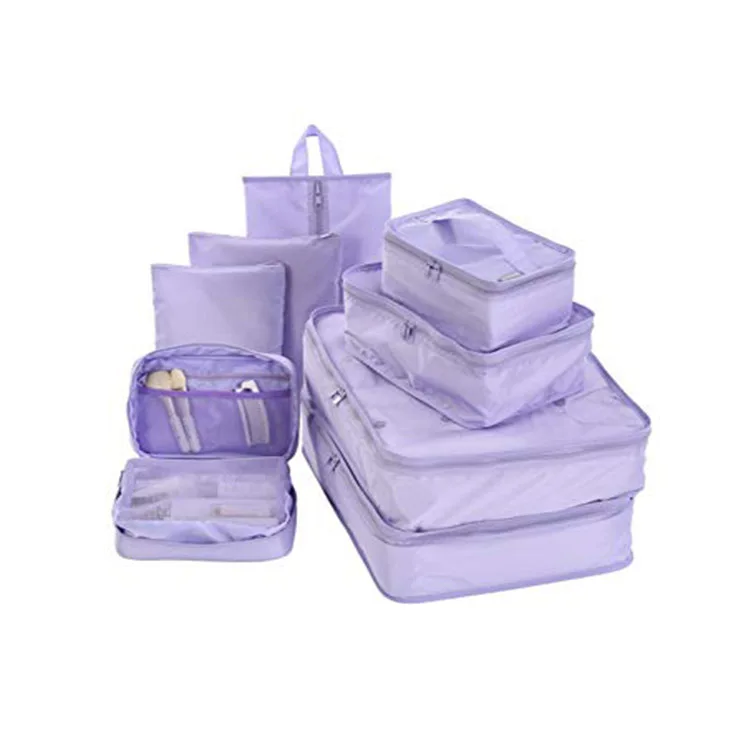 

Travel Packing Cubes Set Toiletry Kits Shoe Bag Luggage Organizers