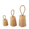 vegetable taned leather simple small leather tassel for key chain car handbag