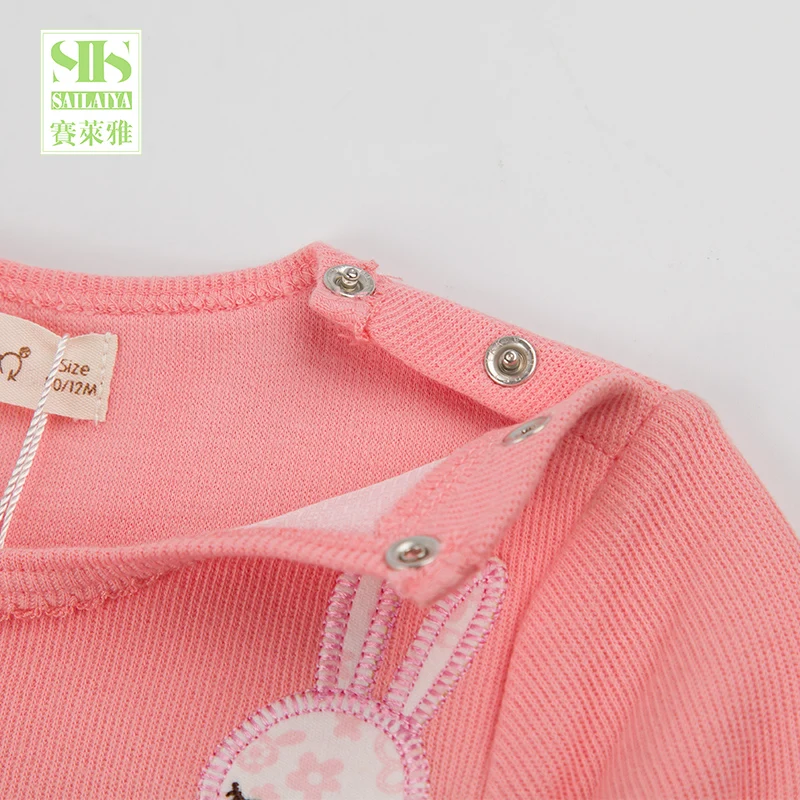 
2018 hot sale pink color plain baby girl vest clothes 