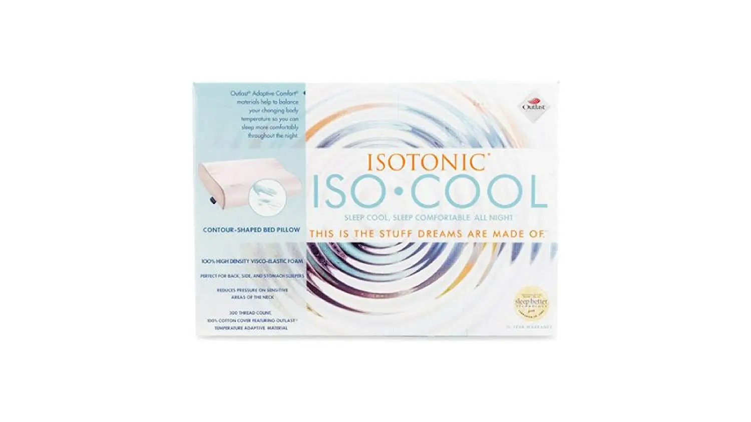 Buy Iso Cool Visco Elastic Bed Pillow With Outlast Cover In Cheap