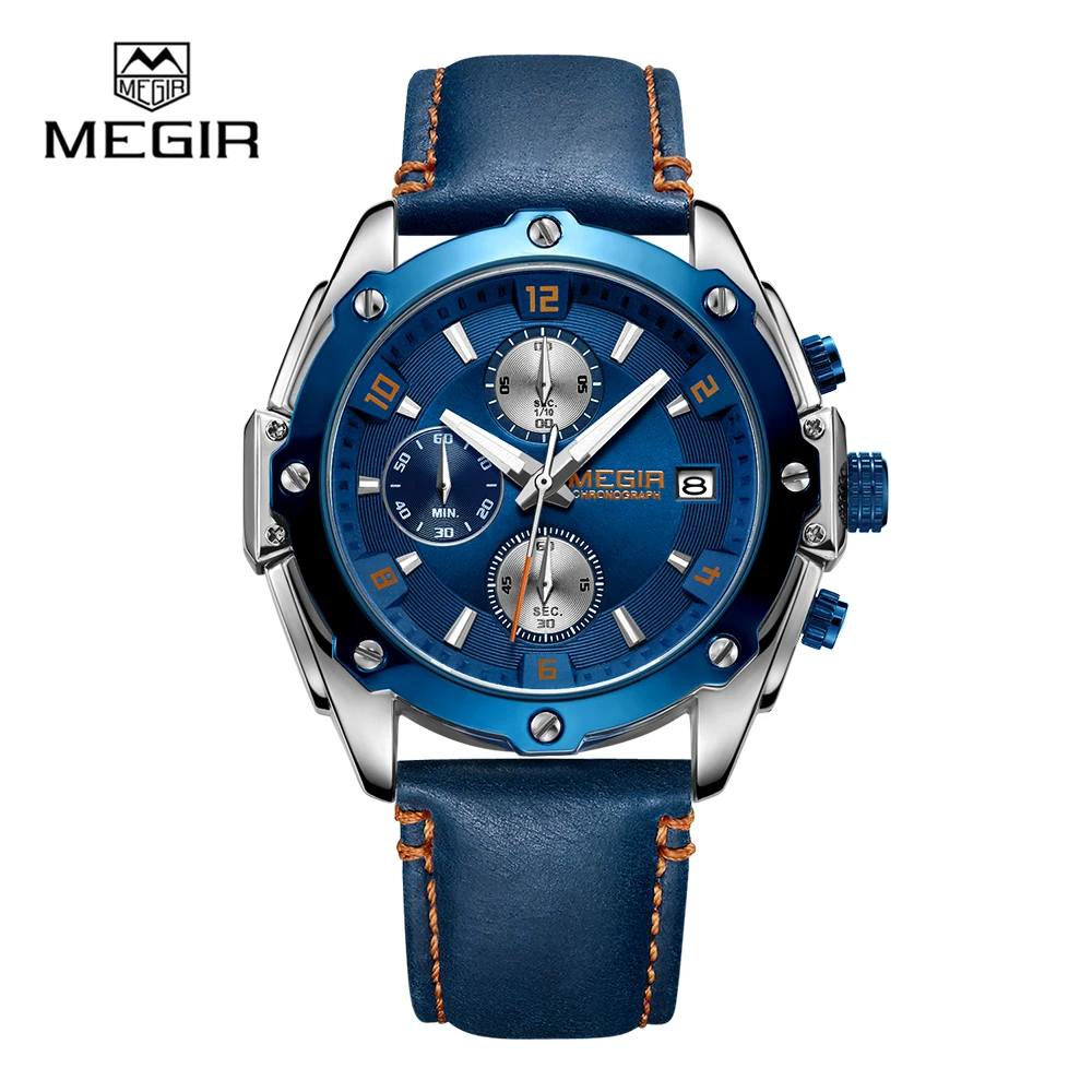 

2018 New Men Business Waterproof Watch Quartz Genuine Leather Wristwatch