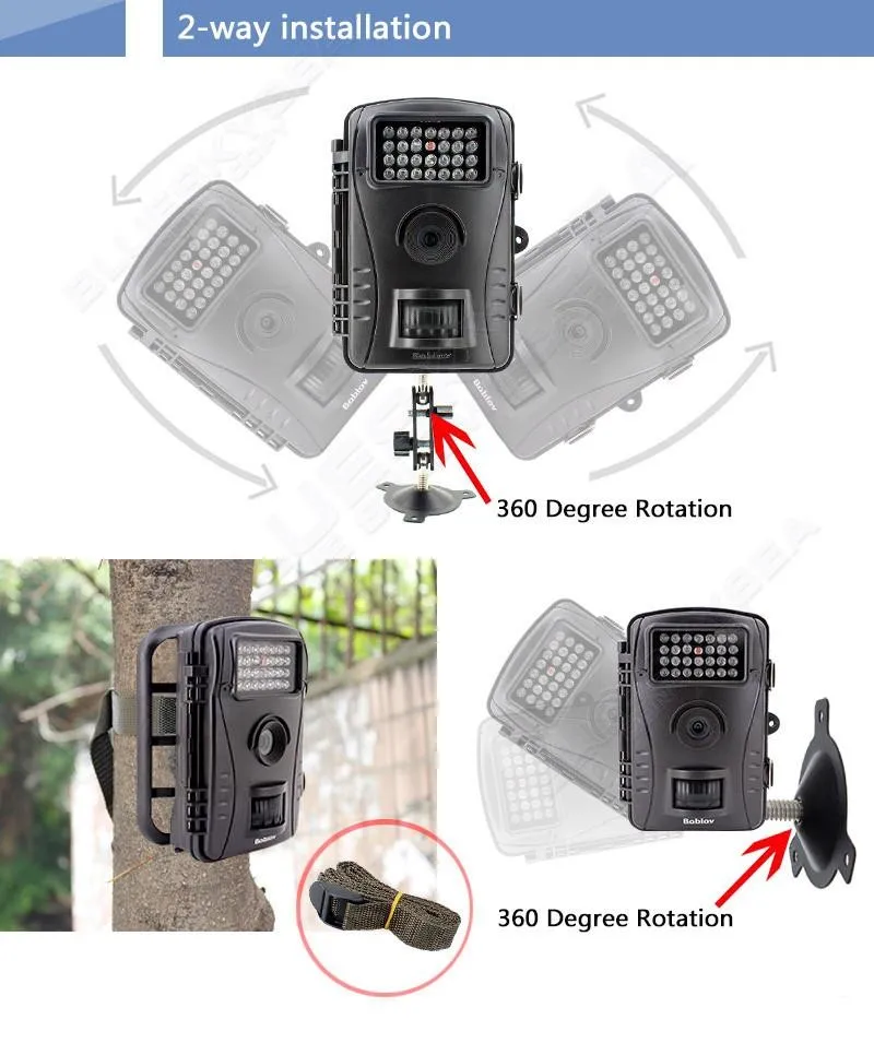 Hd Hd720p Waterproof Pir Trail Camera Scouting Hunting Game Cam Rd1003