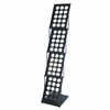 Black String Iron Portable Brochure Holder Metal Display Rack Rolling Magazine Stand