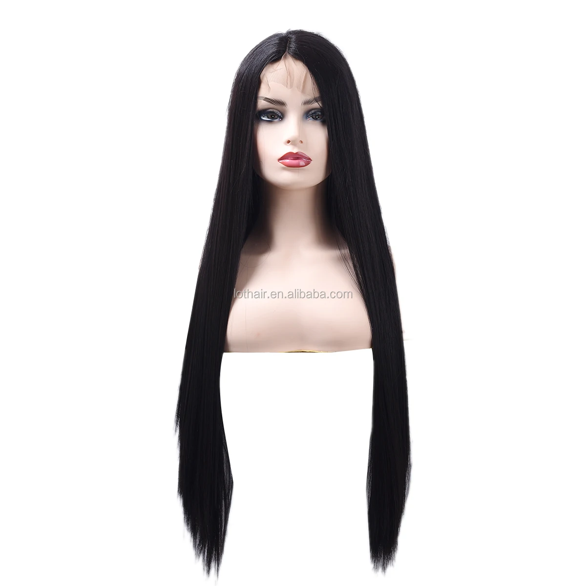 

Hot Sale Long Straight Cheap Synthetic Hair Wig Natural Hair Lace Wig