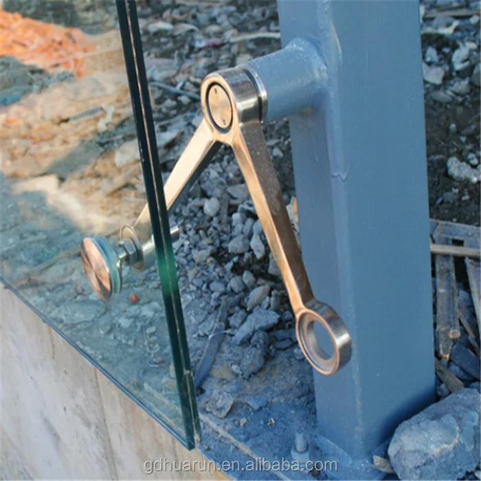 
glass fin spider system for architectural commercial glass building 