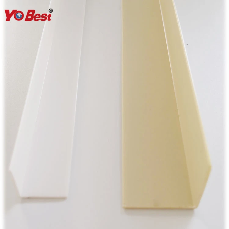 Plastic Rigid L Shaped Curtain Rod Door Stop Extrusion Profile Of