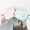 Autumn and winter fashion lovely plush transparent jelly bag