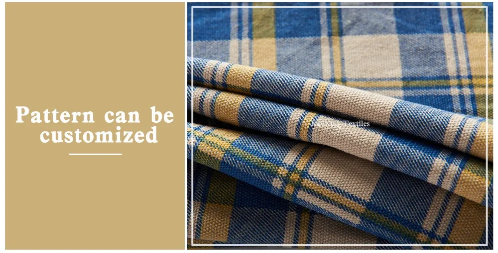 High Quality 12oz 100 Cotton Printed Canvas Plaid Fabric Buy