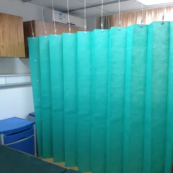 Blue Color Medical Partition Hospital Curtain Factory Sold