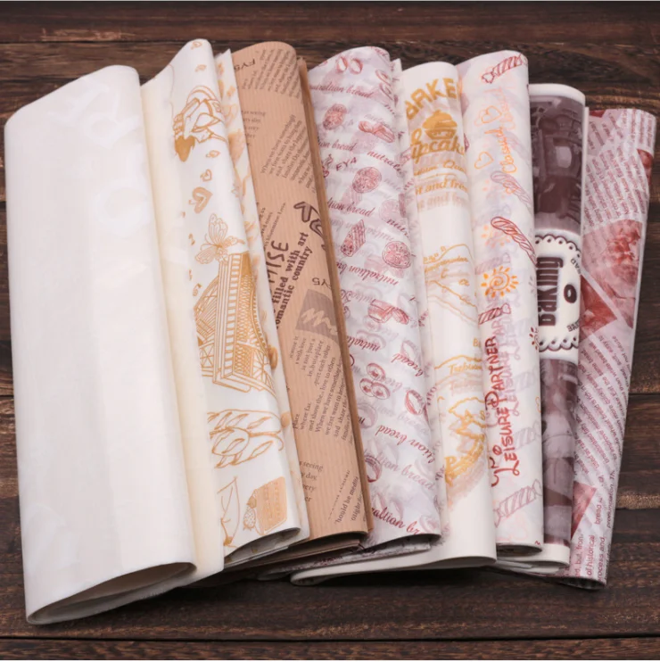 
Greaseproof Hamburger Paper;Exported Hamburger Wrap 