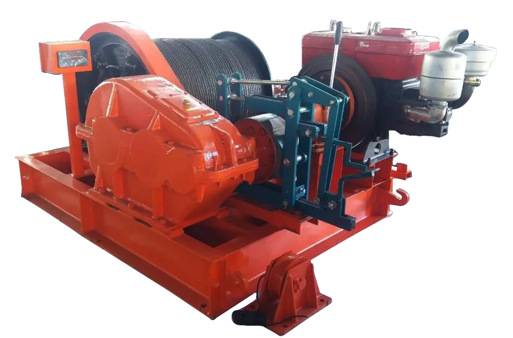10 ton diesel hydraulic lifting power winch