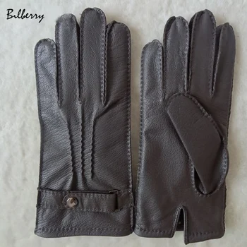 mens wool lined leather gloves