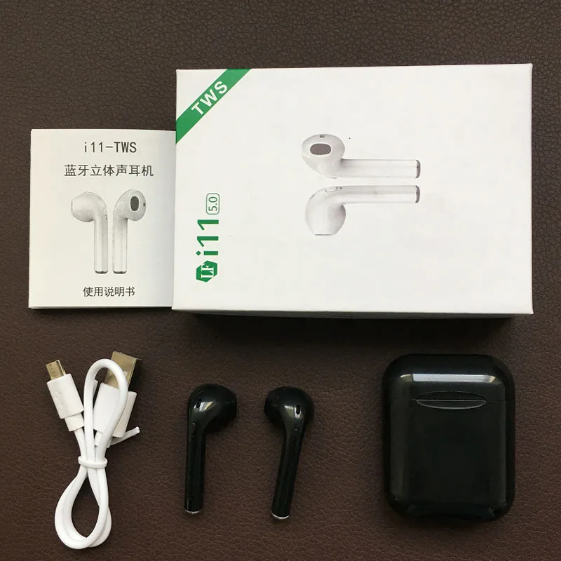 

Hot Sell i11 tws wireless earphone with charging case for all smart phones