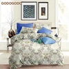 Factory Custom 100% Polyester Flower Design Digital Print 4Pcs Bedsheets Bedding Set Made In China
