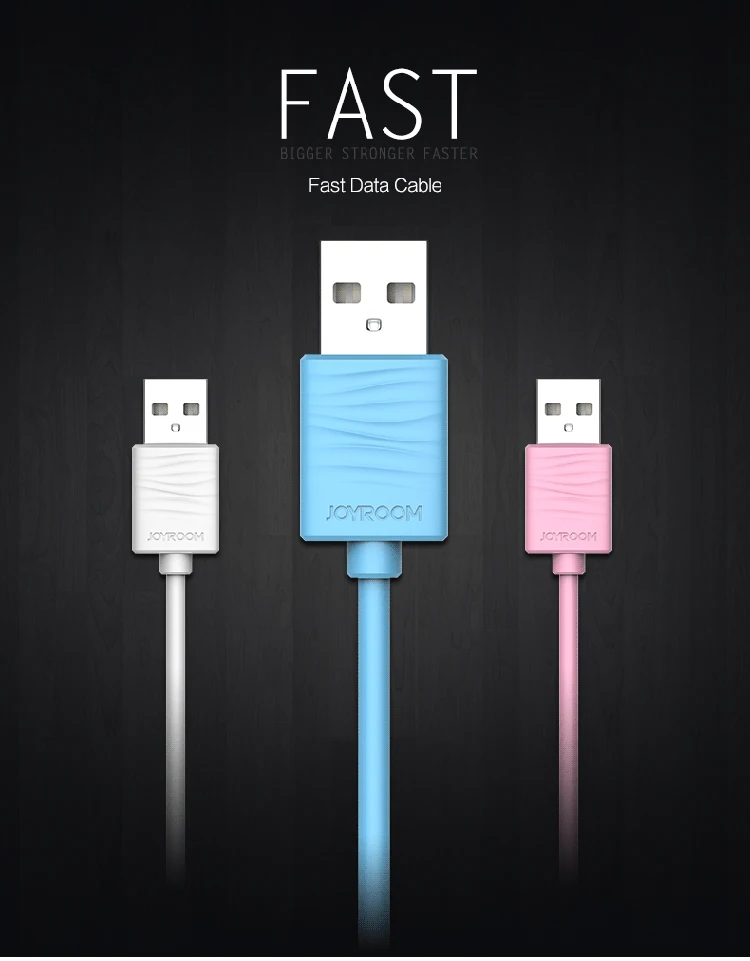 Joyroom Waves Series TPE 2.0A Fast USB Data Sync Charger 8 pin usb Charging Cable for iPhone X 8 8 plus 7 6 5 se - ANKUX.COM