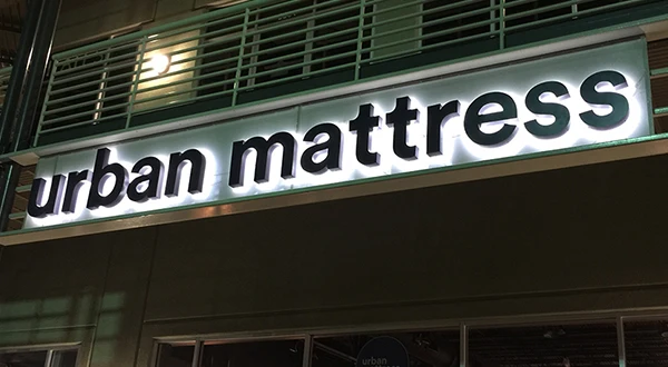 Outdoor lighted signs luminous front light up channel letter box sign board led neon light alphabet letters