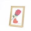 Classic Design Customized Size Golden PS Photo Frame, Durable Home Decorative Picture Frame