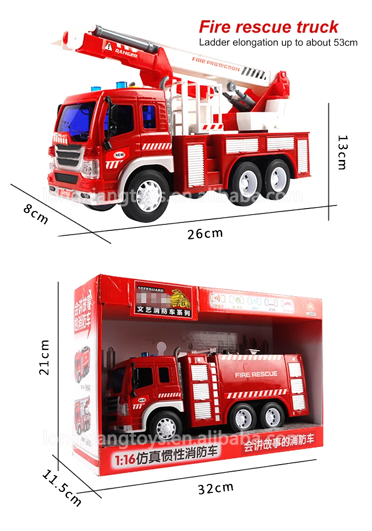 Fire Rescue Truck with Music Fire Truck Toy