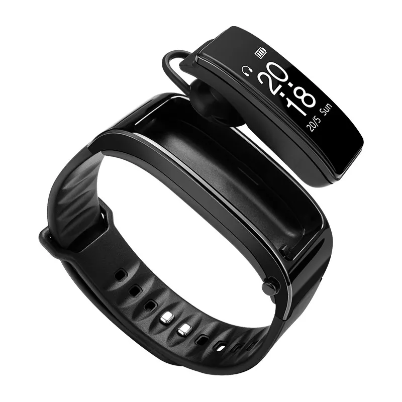 

2018 New Arrival Y3 Headset and Smart Bracelet 2 in1 with Heart Rate Monitor Smart Watch Smart Talk Band Fitness Track