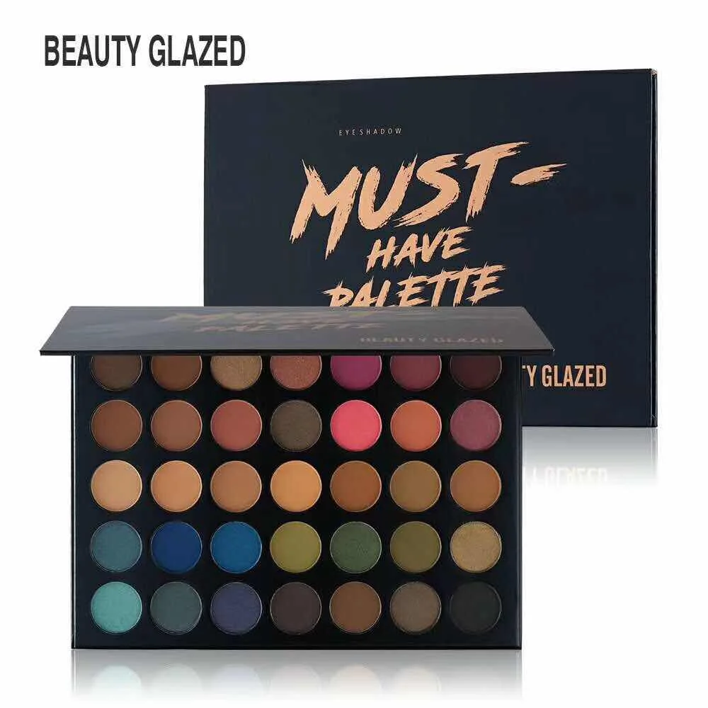 

BEAUTY GLAZED Makeup 35 Colors Eyeshadow Palette For 39a Style Pigment Matte Eye Shadow Pallete Shimmer Matte Makeup Palete, 35 color