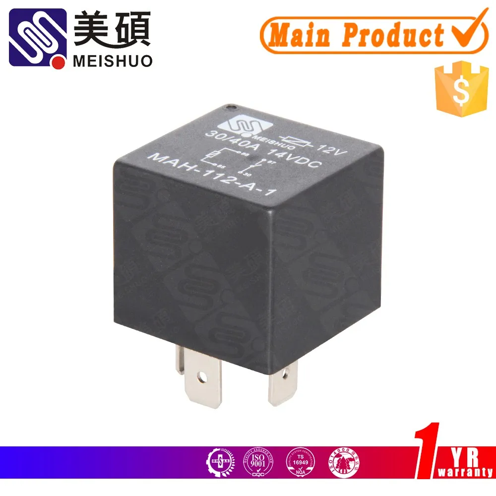 Meishuo MAH-S-112-C-4D2 5 Pin Plastic Cover Automotive Diode Relay 12 Volt