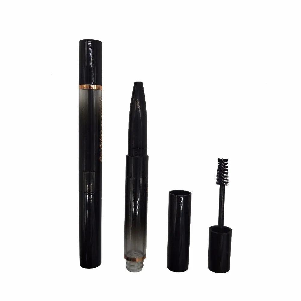 Newest Empty Double Side Dual Ended Mascara Wand Tube Eyelash Glue