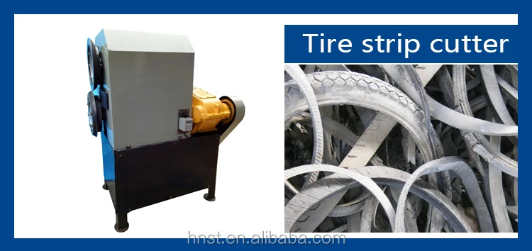 Tire block cutter recycling machine