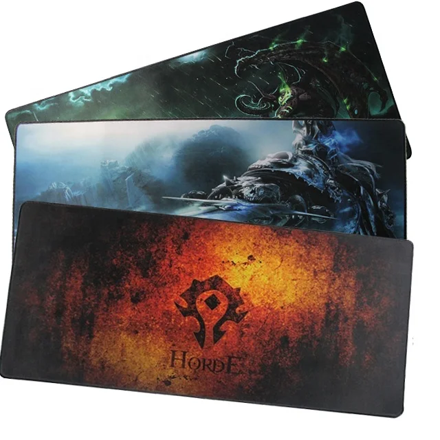 

HX Large size locking ledge mouse pad non-slip keyboard pad custom logo gaming mouse pad, Any color is available