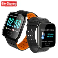 

High quality 1.3 inch IPS glass screen Ip67 waterproof sports fitness tracker heart rate monitor A6 smart bracelet