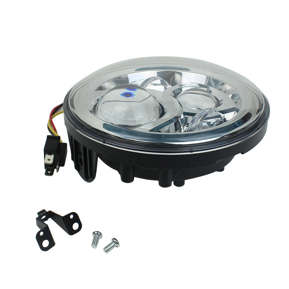7 inch Led Headlamp Halo Hi-low Beam Projector Headlight Fit CB400 CB500 CB1300 For Motorcycle