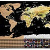 Factory direct sale scratch off world travel map