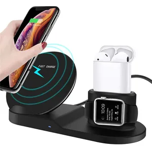 3 1 Desktop USB Qi Wireless Fast Charger