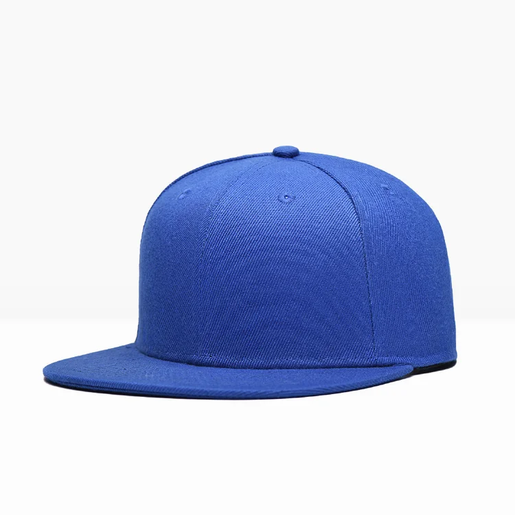 plain blue snapback