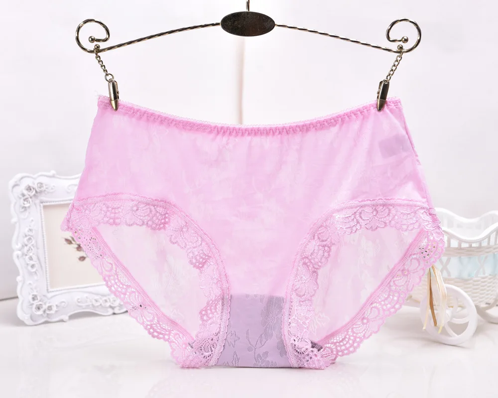 Womens Sexy Lace Panties Seamless Cotton Breathable Panty Hollow Briefs Girl Brand Underwear 0471