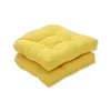 Outdoor Fresco Yellow Wicker Seat Cushion, Set of 2,Cushion Pillow Case