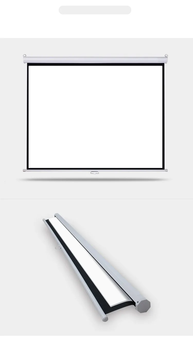 Cheap Price Manual Projector Screen 43/169 Matte White/grey