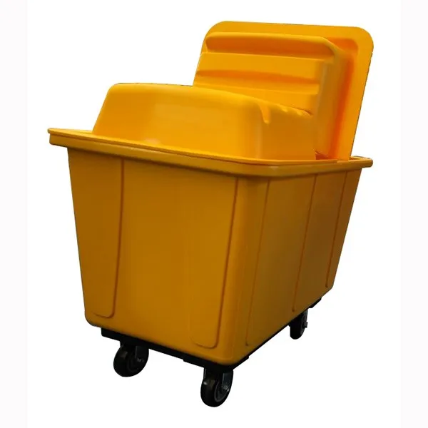 Plastic Laundry Trolley With Cover Lid - Buy Hospital Laundry Trolley ...