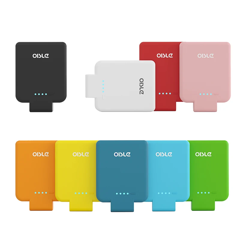 OISLE Wireless Palm-Sized Power Bank Ultra Slim Battery Case for iPhone