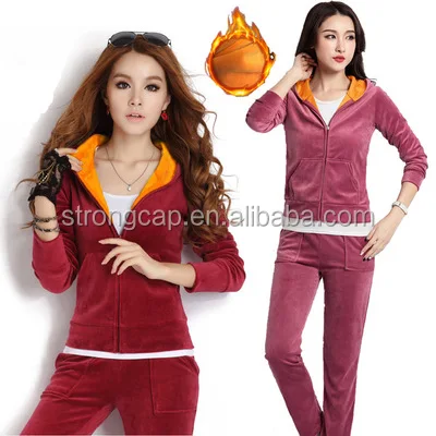 ladies velour leisure suits