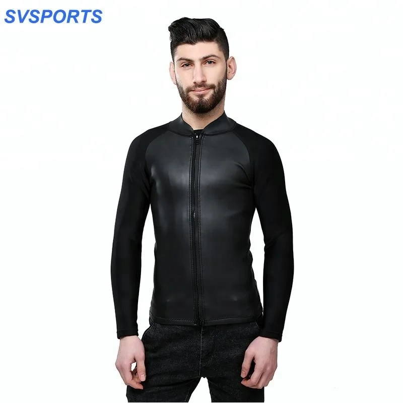 

DIVESTAR Custom Smooth skin 2MM Neoprene Jacket In china, Black