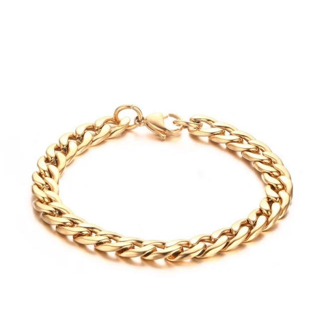 

Jewelry Men Design Chain Gold Pave Link Bracelet
