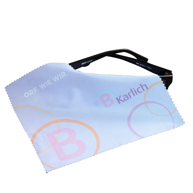

Digital printed microfiber cleaning cloth 15*18cm glasses lens wiping cloth for phone