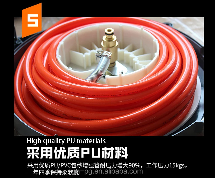 Automatic Retractable Flexible Hose Reel Pu Mesh Air Hose Reel Electric