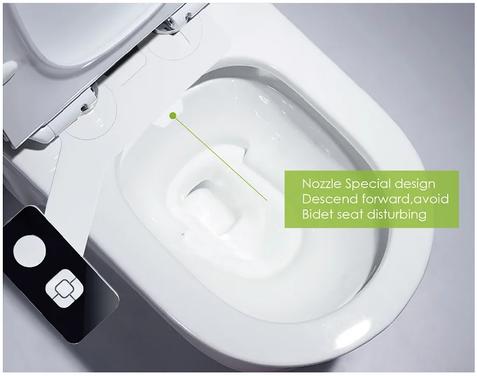 
Ultra Thin Hygiene Dual Nozzles Toilet Slim Bidet Attachment 