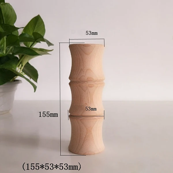 

Welcome To Order Creative Beech Wood Single Flower Wooden Vases,Bamboo Joint Shape Beech Vase