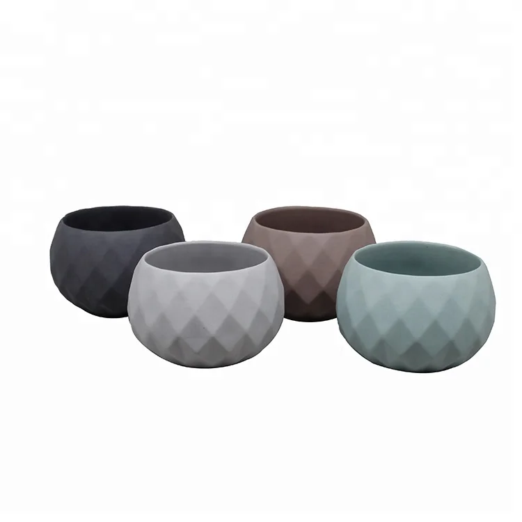 

Custom lovely home garden decorative cheap ceramic mini flower pot, Black ,brown,khaki,gray,peacock green and so on