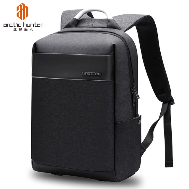 

ARCTIC HUNTER 2020 Design Anti Theft College Backpacks Factory School Small USB Charging Port Small Travel Backpack Men Mochila, Black,dark grey,blue