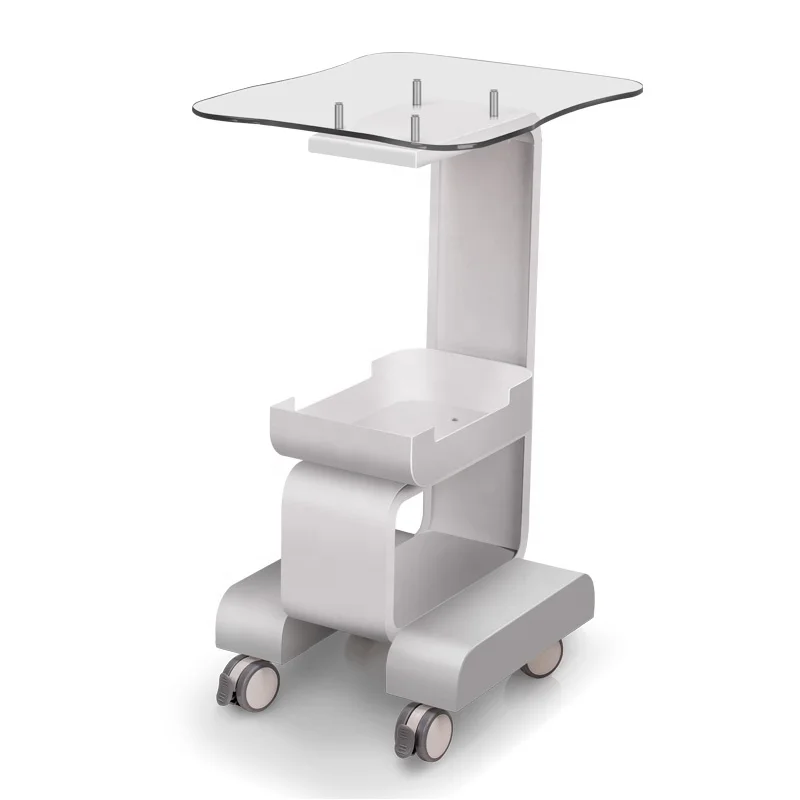 

Professional beauty machine trolley for beauty salon, White